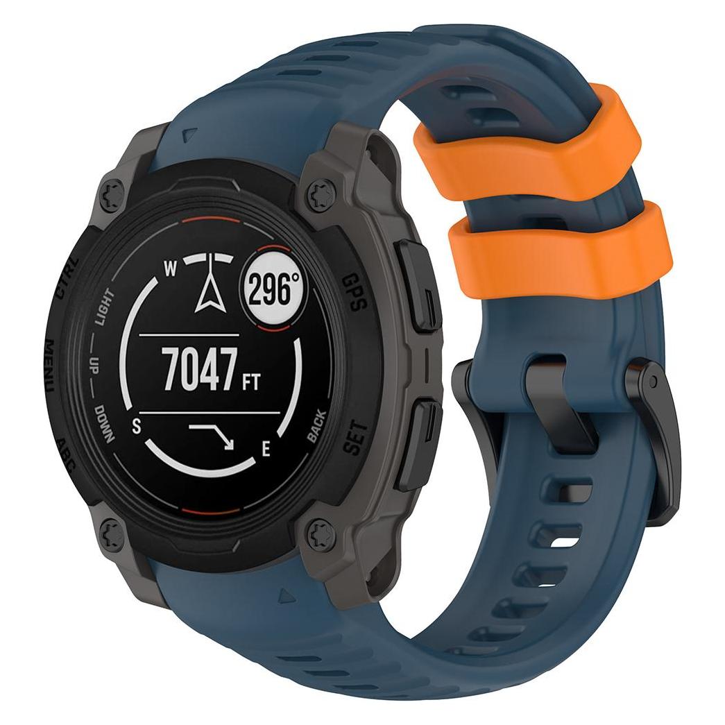Techsuit - Watchband 22mm (W076) - Garmin Instinct E 40mm - Blue (22 mm, Polycarbonat, Silicone) (57933925)