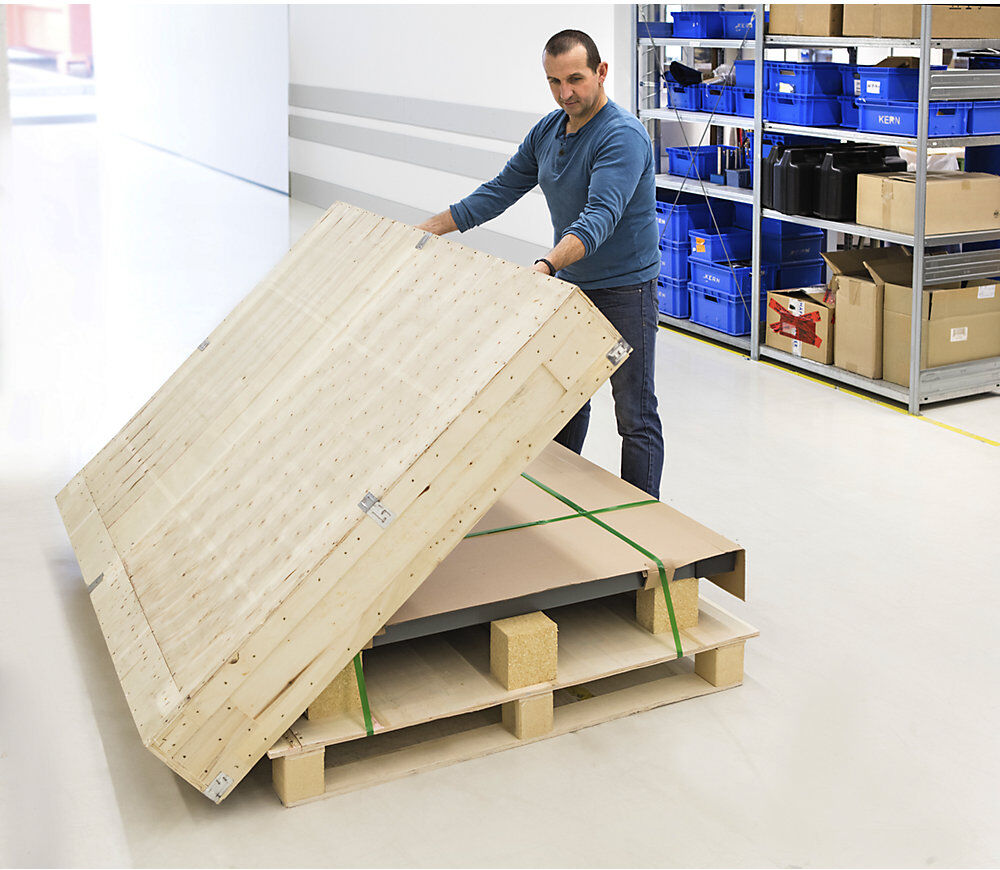 Bodenwaage BID, Stahl, Wägebereich bis 3000 kg, 1500 x 1500 mm KERN