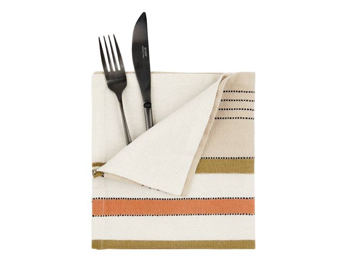 Serviette 41 x 0 x 41cm Beige/Creme