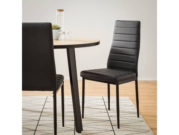 Esszimmerstuhl Mala 42 x 94 x 55cm Braun/Schwarz 2er Set