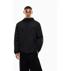 EA7 für Herren. 7M001493_AF13549 Logo Series Jacke M Schwarz (L), Lässig, Polyester