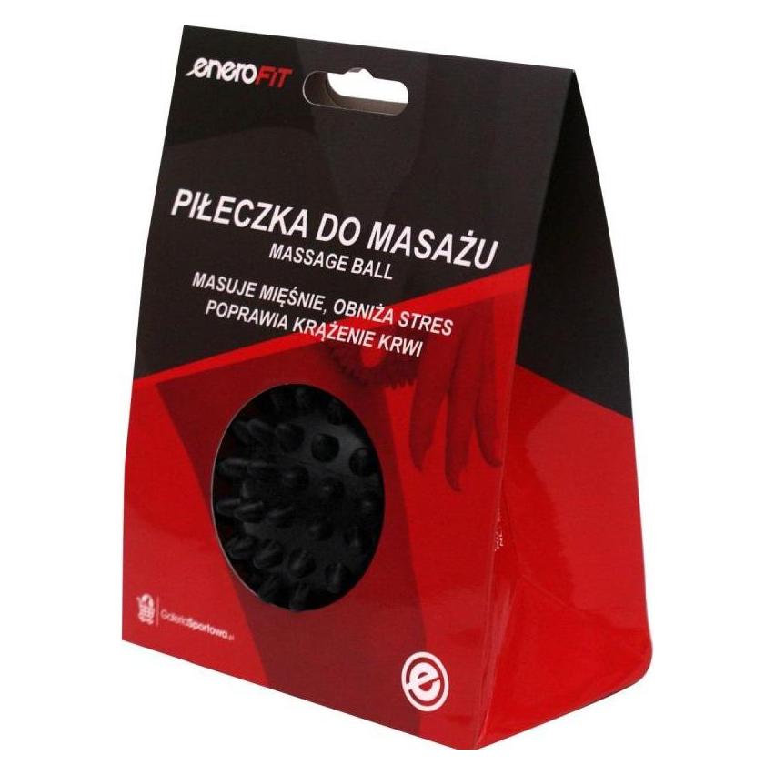 Enero Fit Piłeczka Do Masażu 7cm Czarna Hard (52513230)