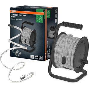 OSRAM Lichtschlauch OUTDOOR FLEX, LED, neutralweiß, für außen, IP65 wasserdicht, 230 V, Trommel mit 20 m