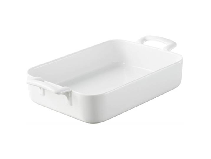 Auflaufform Revol weiss Porzellan Rechteckig B 19 T 33 cm - Auflaufform