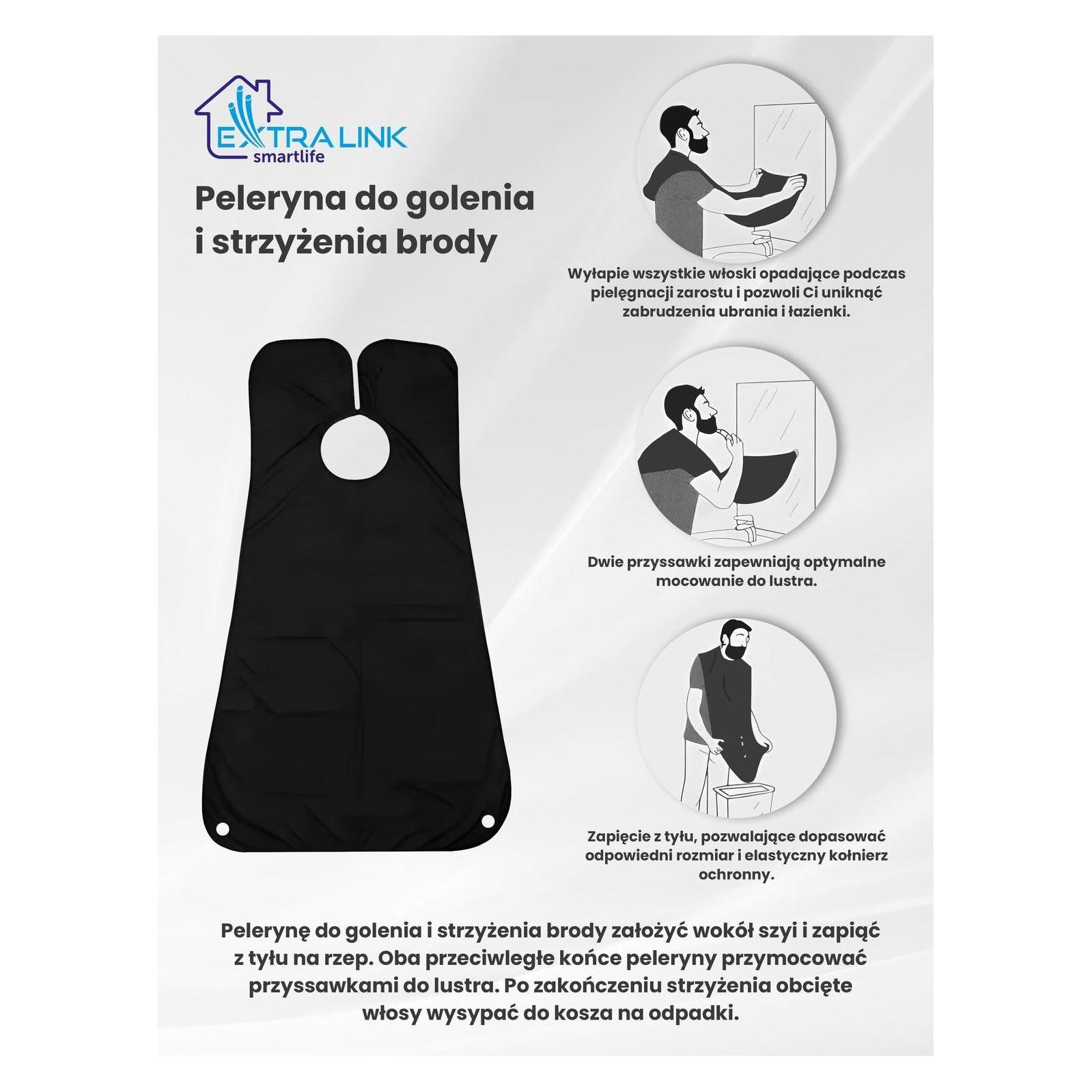 Extralink Bart-Schürze zum Rasieren (BEARD SHAVING CAPE BLACK)