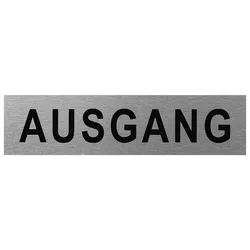 ProPlus SF_972087 Aluminium Türschild "Ausgang" 160x40mm Tür Schild