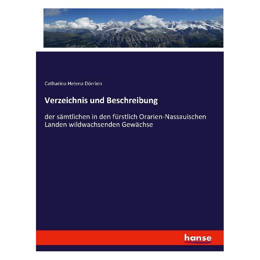 Hansebooks Verzeichnis und Beschreibung (Deutsch, Softcover, Catharina Helena Dörrien) (55877841)