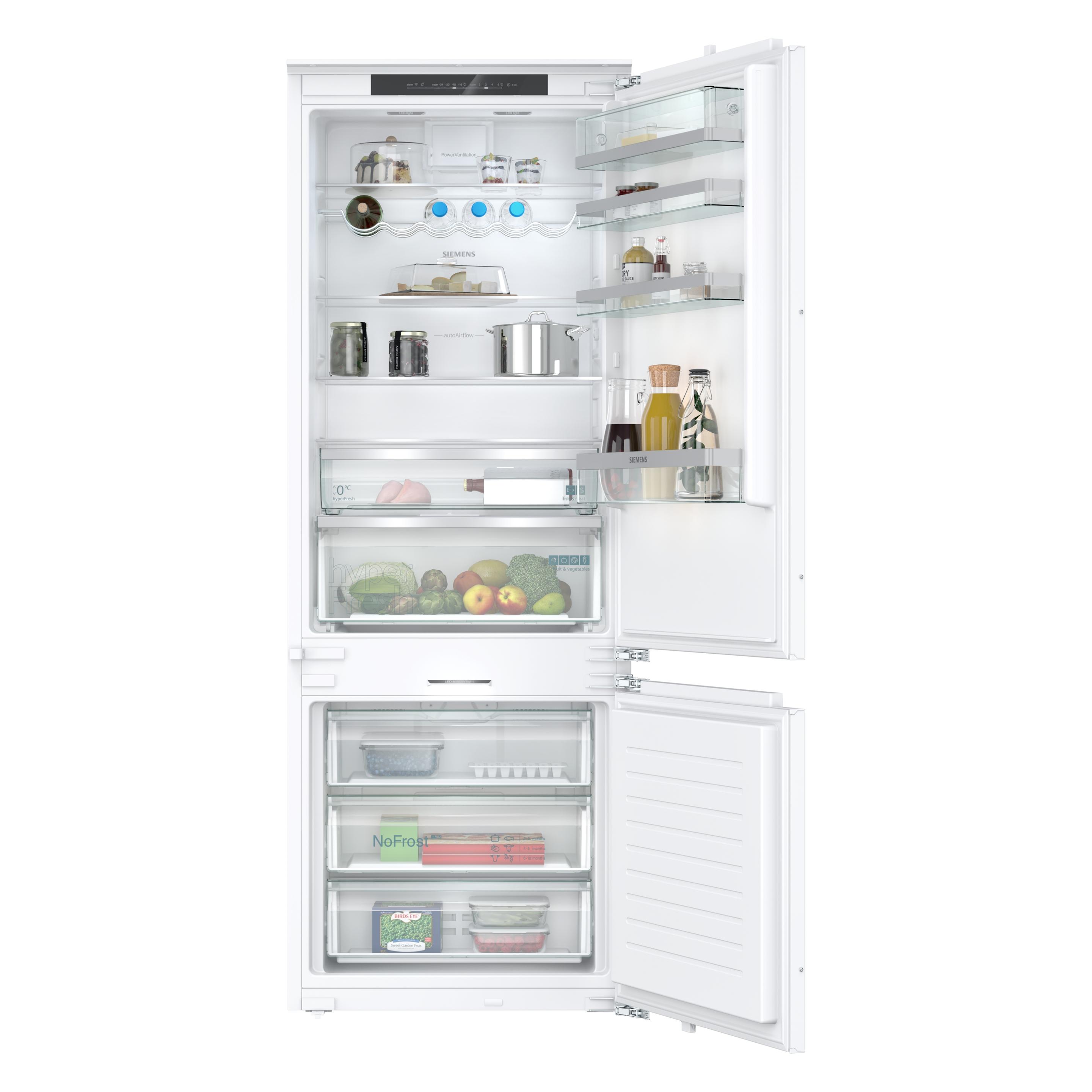 Siemens KB96NADD1, built-in fridge-freezer with freezer at bottom (381 l) (KB96NADD1)