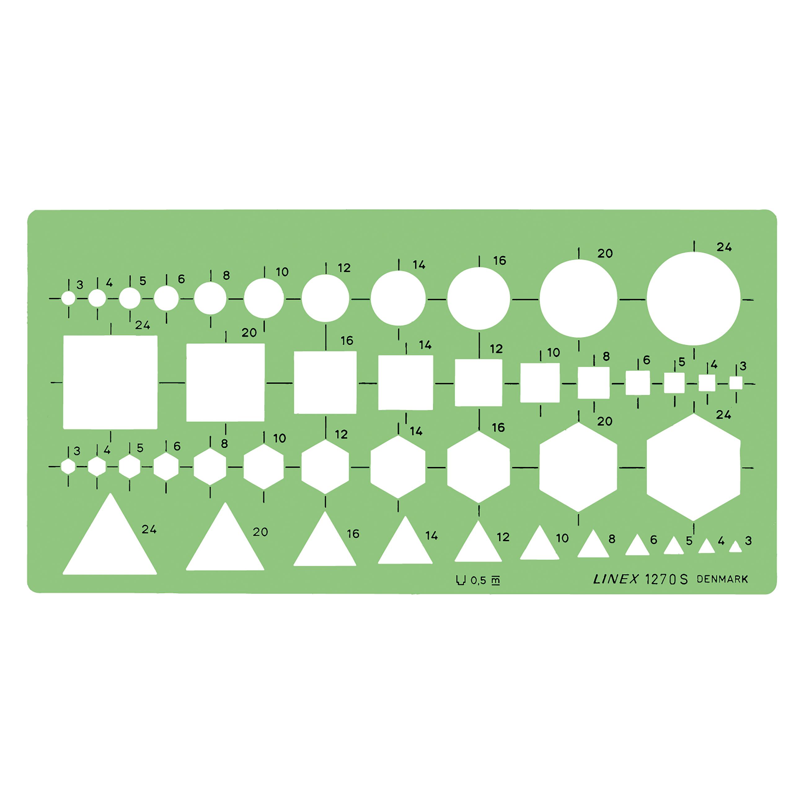 Linex Kombinationsschablone (19.50 cm, Kunststoff) (100414320)