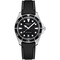 Certina DS Action 40mm Quartz Schwarz Kautschuk Herrenuhr C048.410.17.051.00