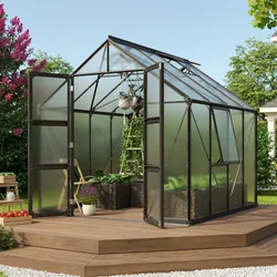 Vitavia Gewächshaus "Olymp 6700",schwarz,6,7 m2