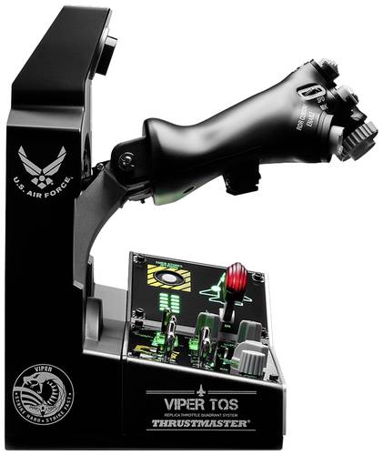 Thrustmaster VIPER TQS MISSION Flugsimulator-Steuerpanel-Schubhebel-System PC Schwarz