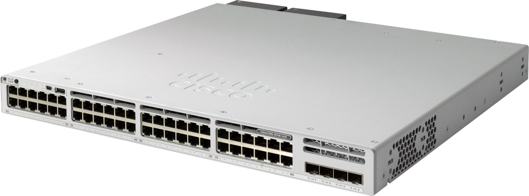 Cisco C9300L-48PF-4X-E, Managed, L2/L3, Gigabit Ethernet (10/100/1000), Vollduplex, Rack-Einbau