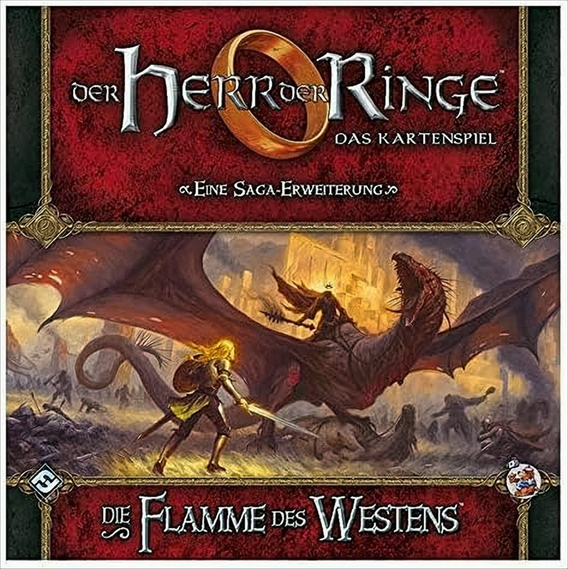 Asmodee Der Herr der Ringe: Die Flamme des Westens, Kartenspiel, Kartenaustausch, 13 Jahr(e), 30 min, Familienspiel
