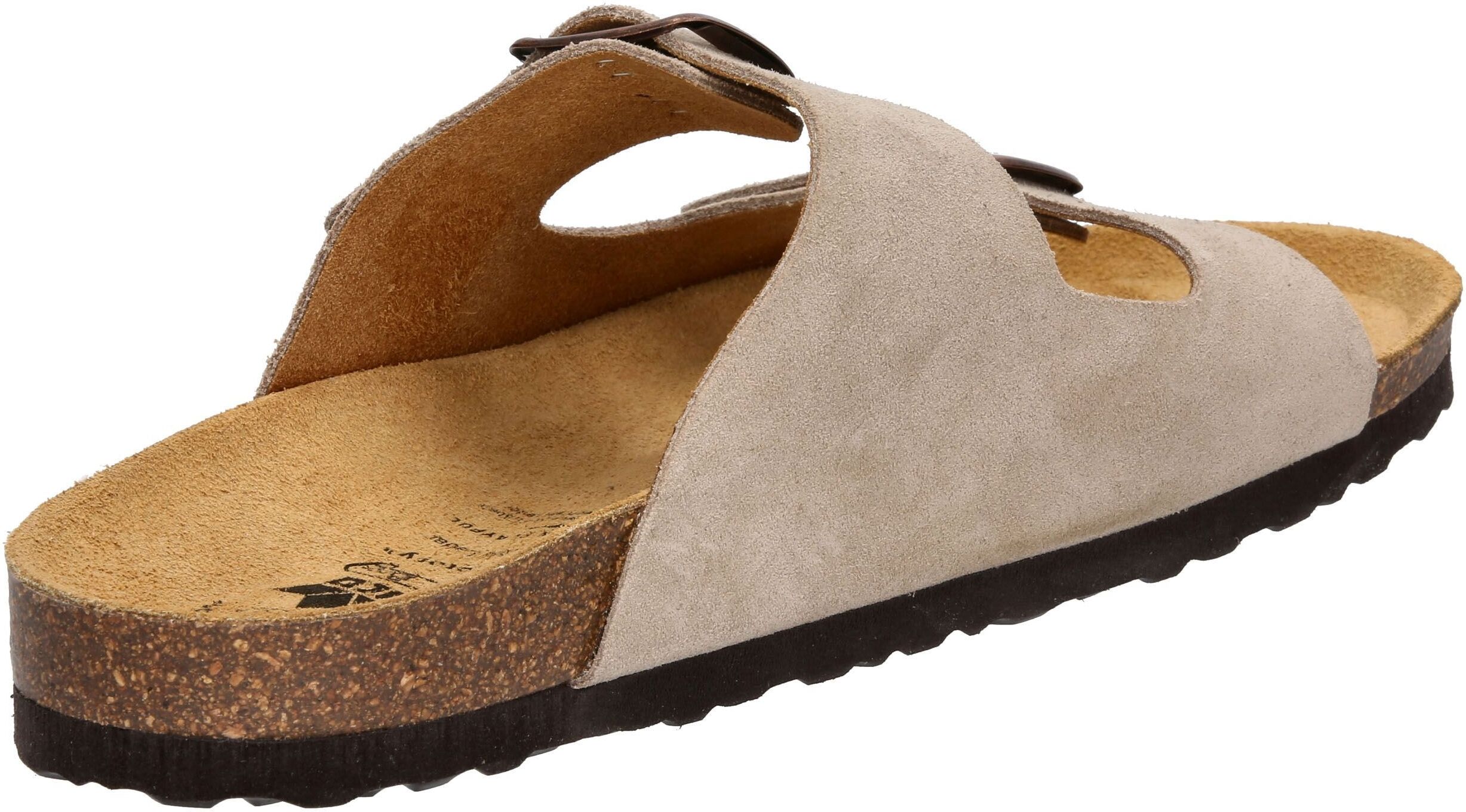 Pantolette LICO "Pantolette Alvaro", Herren, Gr. 37, braun, Leder, Schuhe Pantolette braun 37