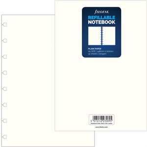 Filofax Ringbucheinlagen 152451, A5, 100g/m², 32 Blatt, Multilochung, blanko