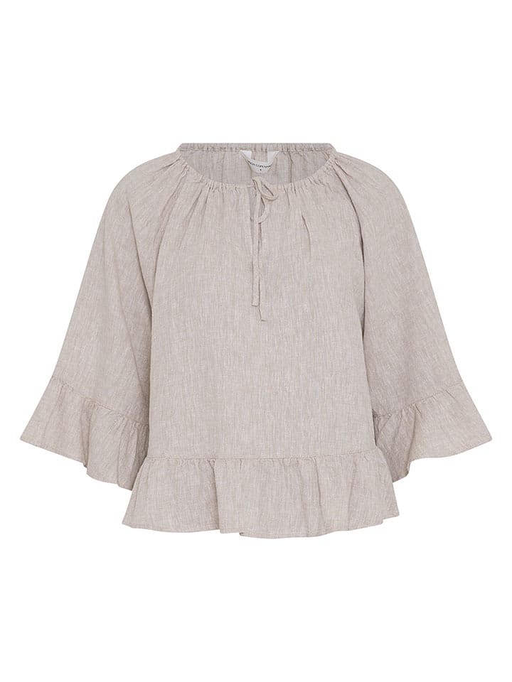 MOSS COPENHAGEN Bluse "Viana" in Sand - L