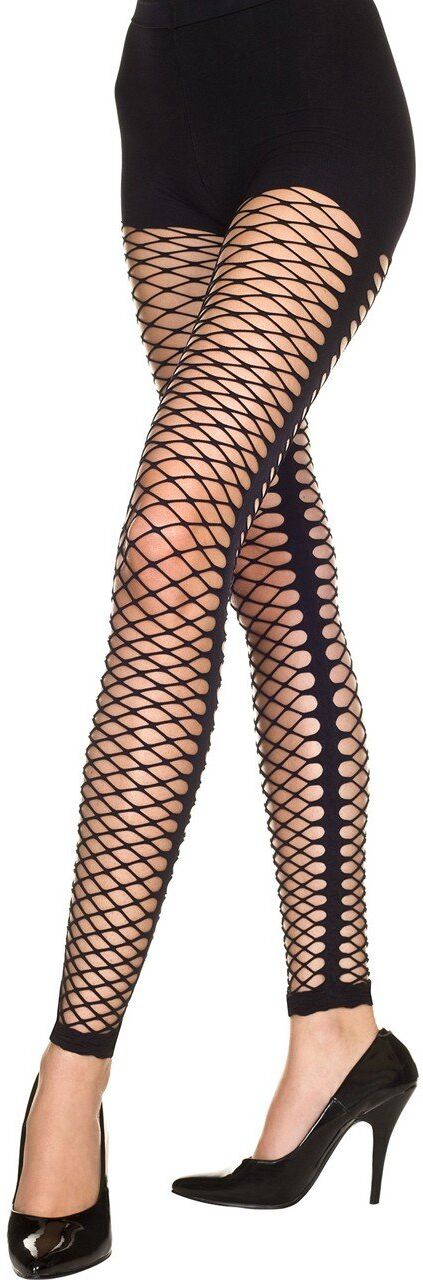 Music Legs Legging noir sexy style filet