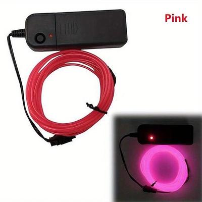 Glow El Wire Kabel LED Neon Weihnachten Tanzparty DIY Kostüme Kleidung leuchtendes Auto Licht Dekoration Kleidung Ball Rave mit Batterieantriebsbox