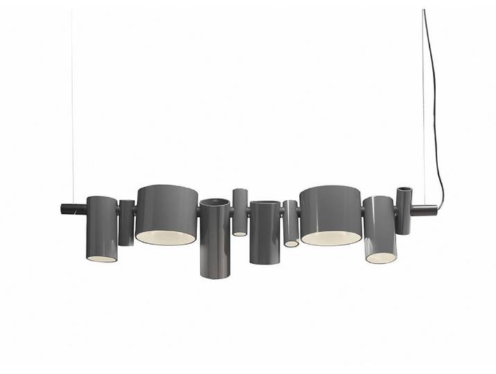 OLUCE lampe à suspension DANCING QUEEN (Gris brillant - Métal)