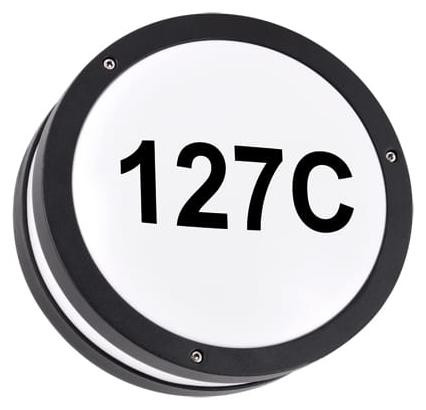 Ideus SOLINA Hermetische LED-lamp, zwart, 7,5 W, IP54, 4100 K