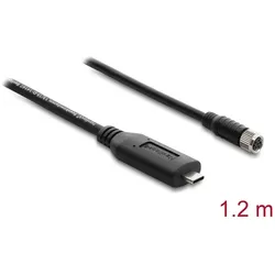 NAVILOCK Anschlusskab. M8 GNSS USB 2.0 Typ-C St > M8 Bu 1,2m
