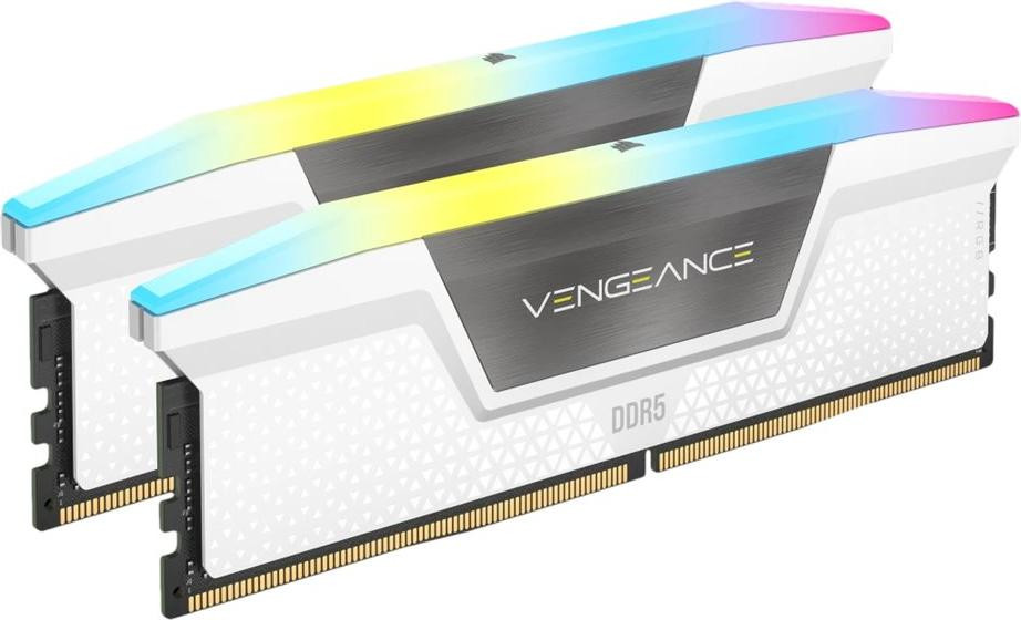 Corsair Vengeance RGB DDR5 CL38 RAM Kit - 32 GB - Wit