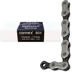 Kette Connex 804 6/7/8fach, 10 Stück Nickel/Stahl 114 Glieder, silber/schwarz Werkstatt