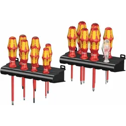 WERA   Werkzeug-Karton, 14tlg, 2xPH, 4xPZ, 5xSchlitz, 3xTorx