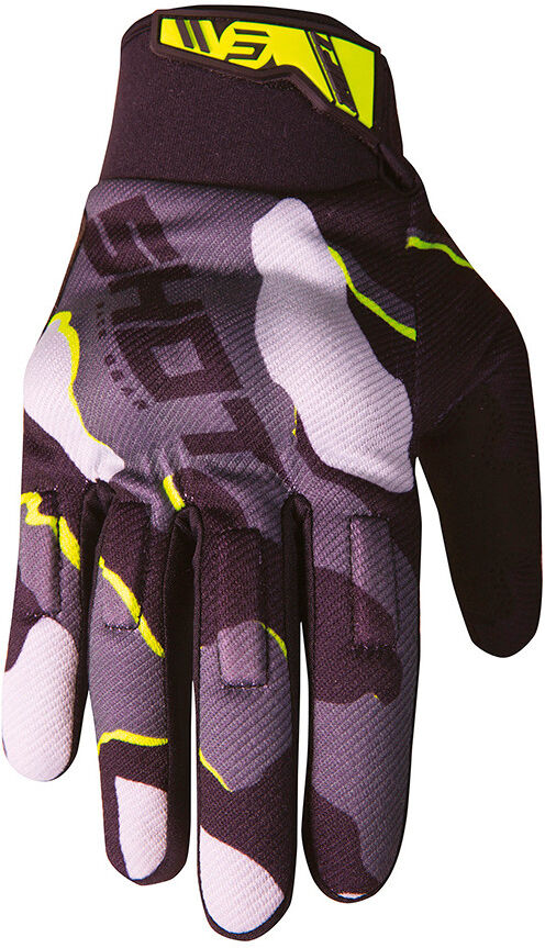 Guanti moto Cross Enduro Shot Camo Giallo Fluo taglia 8