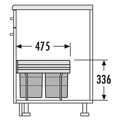 Hailo AS Raumspar Tandem (35 l) (602123)