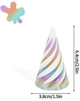 Uplift Treasures 3D Printed Rotating Spiral Cone Fidget Toy Impossible Pyramid Bunny Desk Decor 10