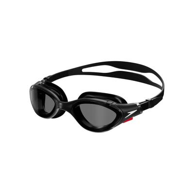 Schwimmbrille SPEEDO "Biofuse 2.0", schwarz (schwarz, smoke), Sportbrillen, Damen, für Erwachsene, mit Markenlogo, formstabiles Material