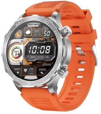 CaseAndConnect DK67 Bluetooth Smart Watch Fitness Tracker With Health Monitor IP67 Waterproof Sports Watch orange