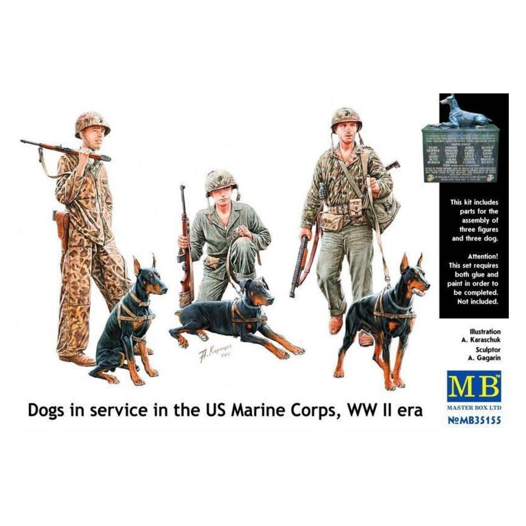 Master Box Dogs in service in US Marine Corps (MB35155)