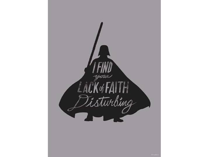 Komar Mantiburi Poster mural Star Wars Silhouette Quotes Vader 50 x 70 cm (sans cadre) Décoration pour chambre d'enfant