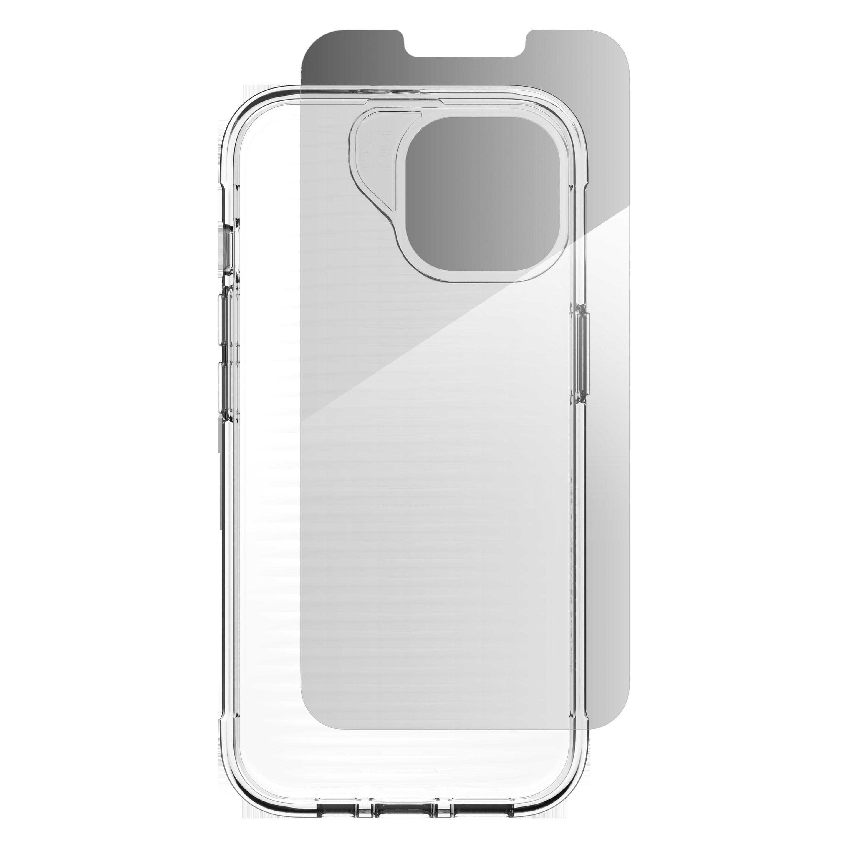 Zagg Luxe Bundle - Schutzhülle und Glas für das iPhone (Apple iPhone 13, Apple iPhone 14, Apple iPhone 15, Apple iPhone 16e, Apple iPhone 17e) (700518204)