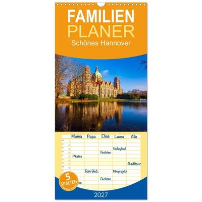 Familienplaner 2027 - Schönes Hannover mit 5 Spalten (Wandkalender, 21 x 45 cm) CALVENDO