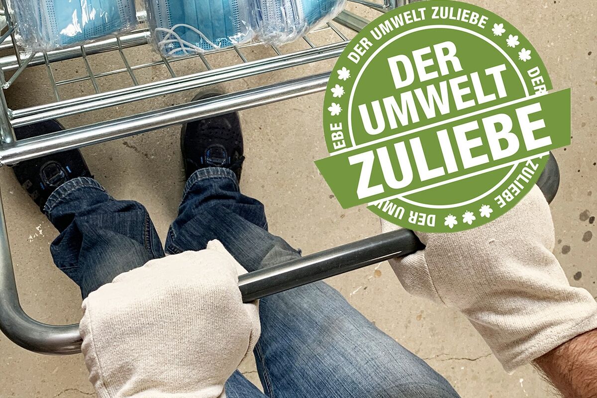 Axis Line Einkaufshandschuhe Baumwolle waschbar 1 Paar - kein Plastikmüll