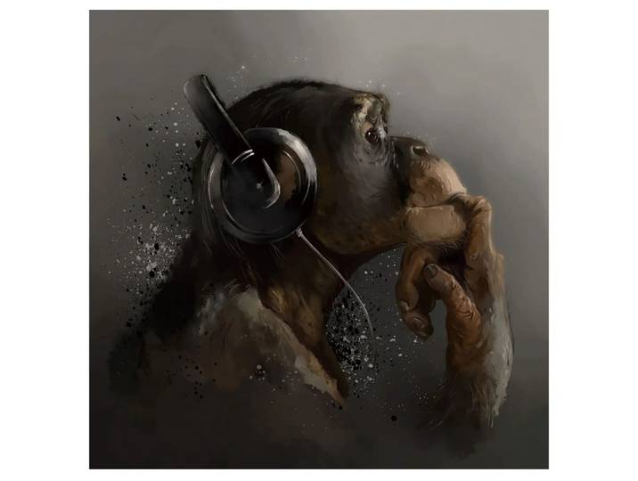 Digitaldruck auf Glas Zauber Der Musik image LAND / Grösse: 80 x 80 cm