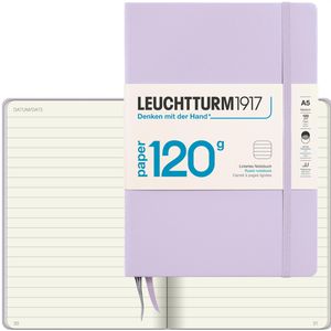 Leuchtturm1917 Notizbuch Edition 120G, Karton Hardcover, Lilac, 101 Blatt / 203 Seiten, 120 g/m², liniert, A5