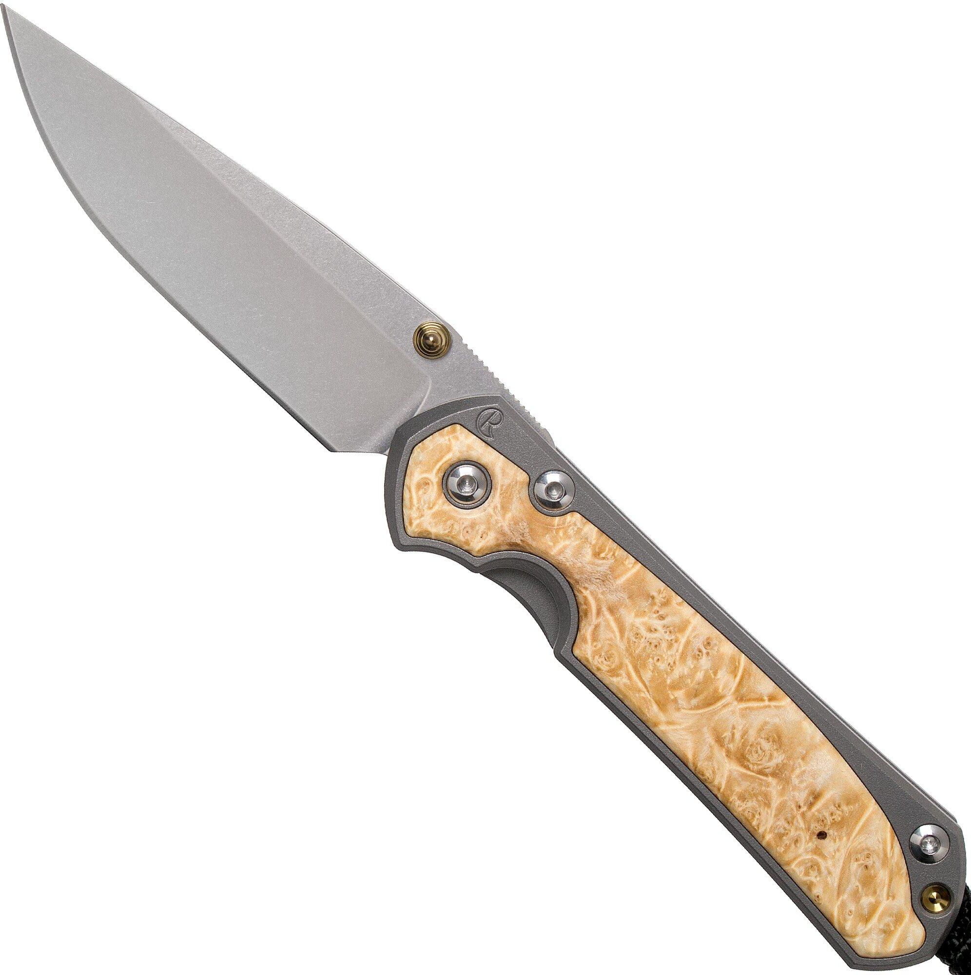 Chris Reeve Knives Chris Reeve Sebenza 31 Small Box Elder inlay S31-1108 coltello da tasca