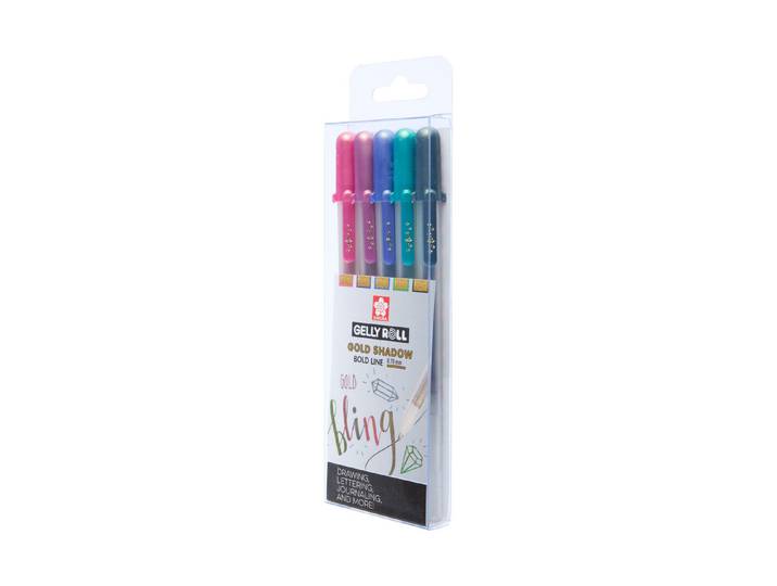 Sakura Gelly Roll Go ld Shadow Set 5 Far