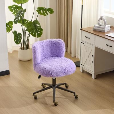 No Plush Velvet Swivel Chair Antique Bronze Base With Wheels