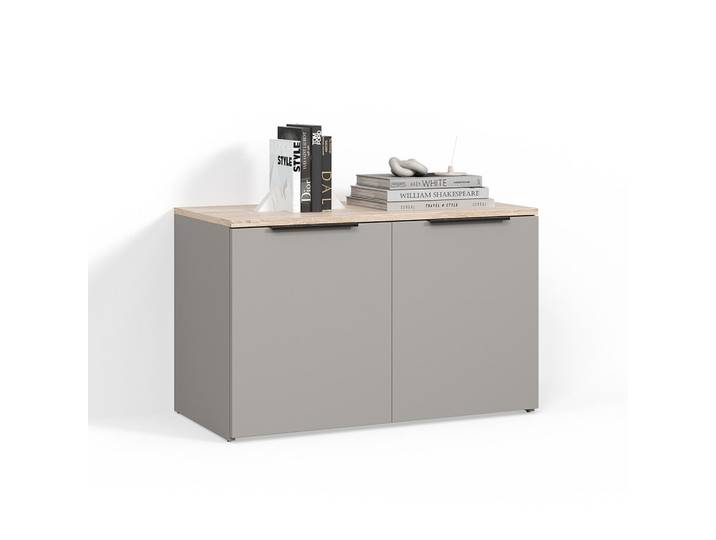 KOMMODE Piave Greige mit 2 Türen
