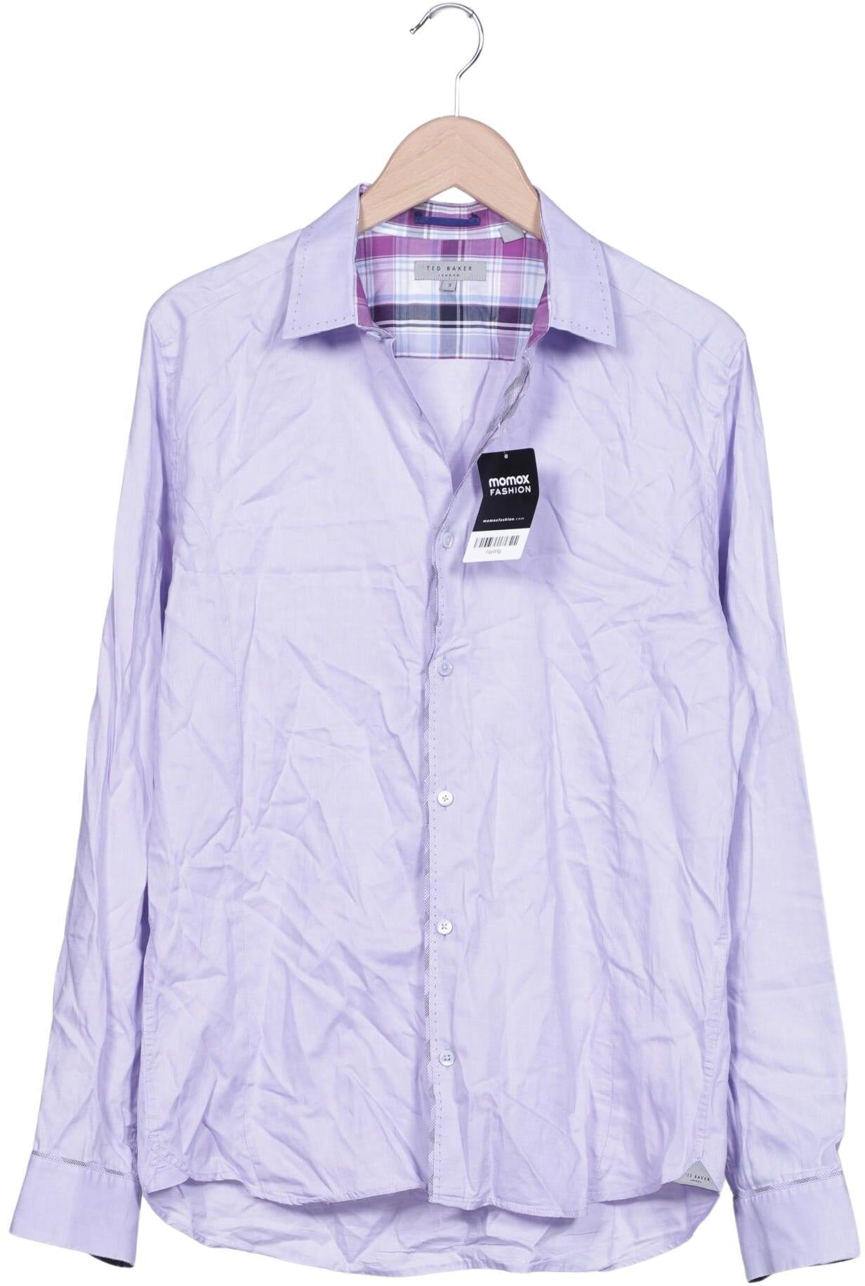 TED Baker Herren Hemd, Flieder, Gr. M (Ted Baker 3), Baumwolle - Second Hand