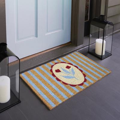 "Balta Rugs Feminine Flower 18"" x 30"" Doormat"