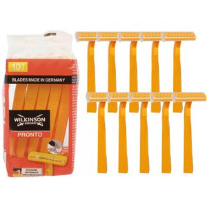 Wilkinson-Sword Nassrasierer Pronto, Einwegrasierer für Herren, 1-fach Klinge, 10 Stück