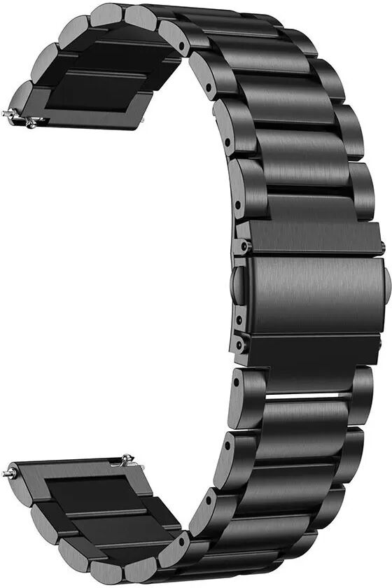 INF Uhrenarmband aus Edelstahl – bequemer und sicherer Sitz Schwarz 18 mm