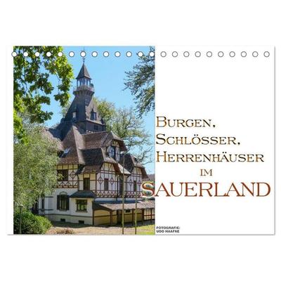 Burgen, Schlösser, Herrenhäuer im Sauerland (Tischkalender 2027 DIN A5 quer), CALVENDO Monatskalender